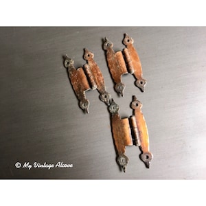 Copper Hinge, Copper Cabinet Hinges, Small Copper Hinges, Copper Kitchen Cabinet Hinges, Copper Hinges for Cabinets, Solid Copper Hinges