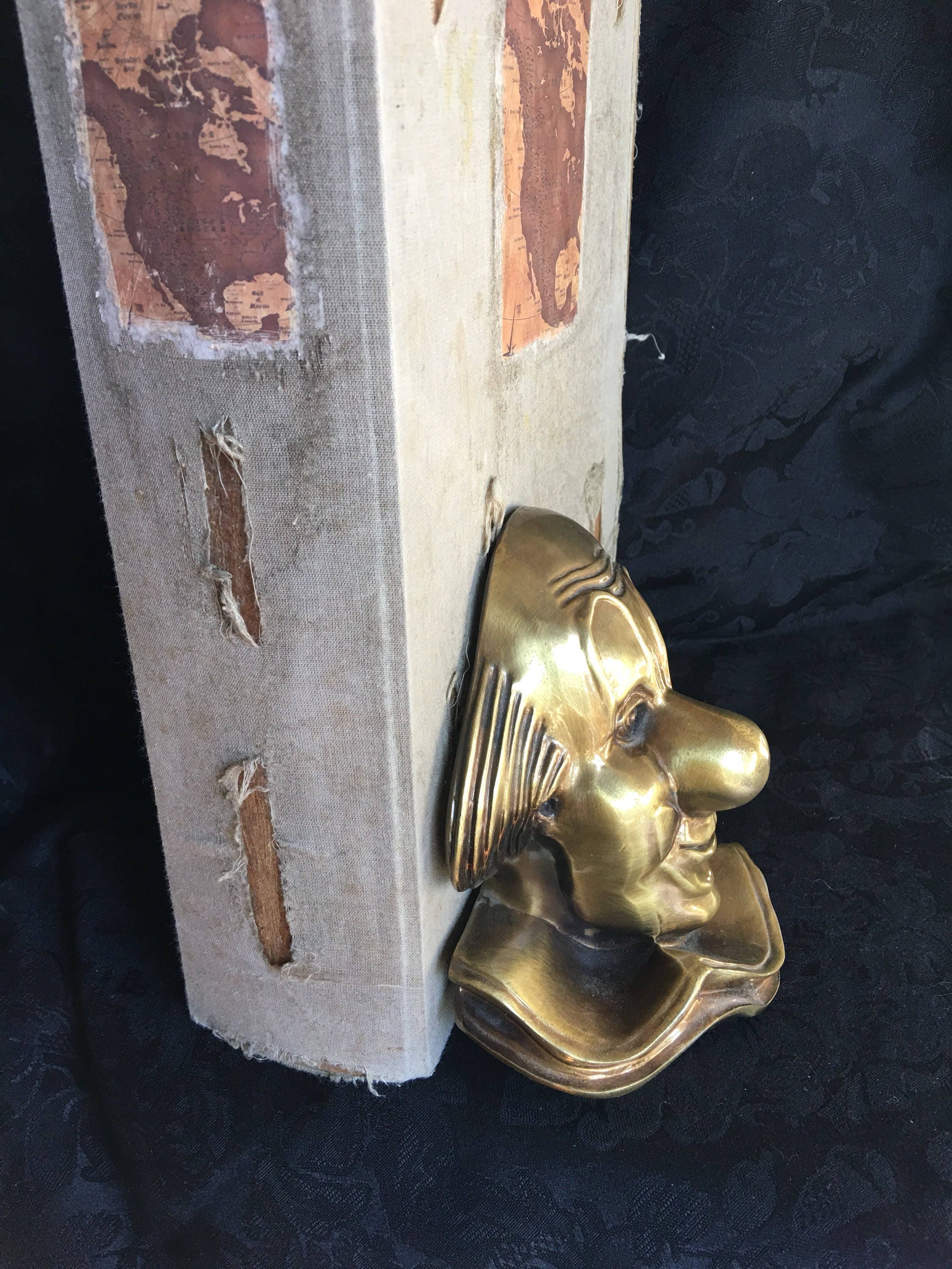 PM Craftsman Clown Bookend, Brass Clown Head - Etsy