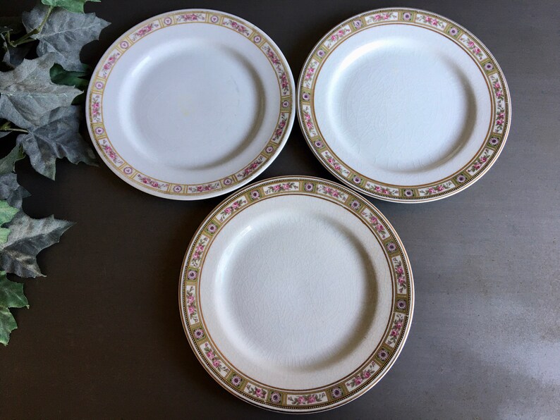 Antique Johnson Brothers Ormsby Dessert Plates Antique Pie Etsy