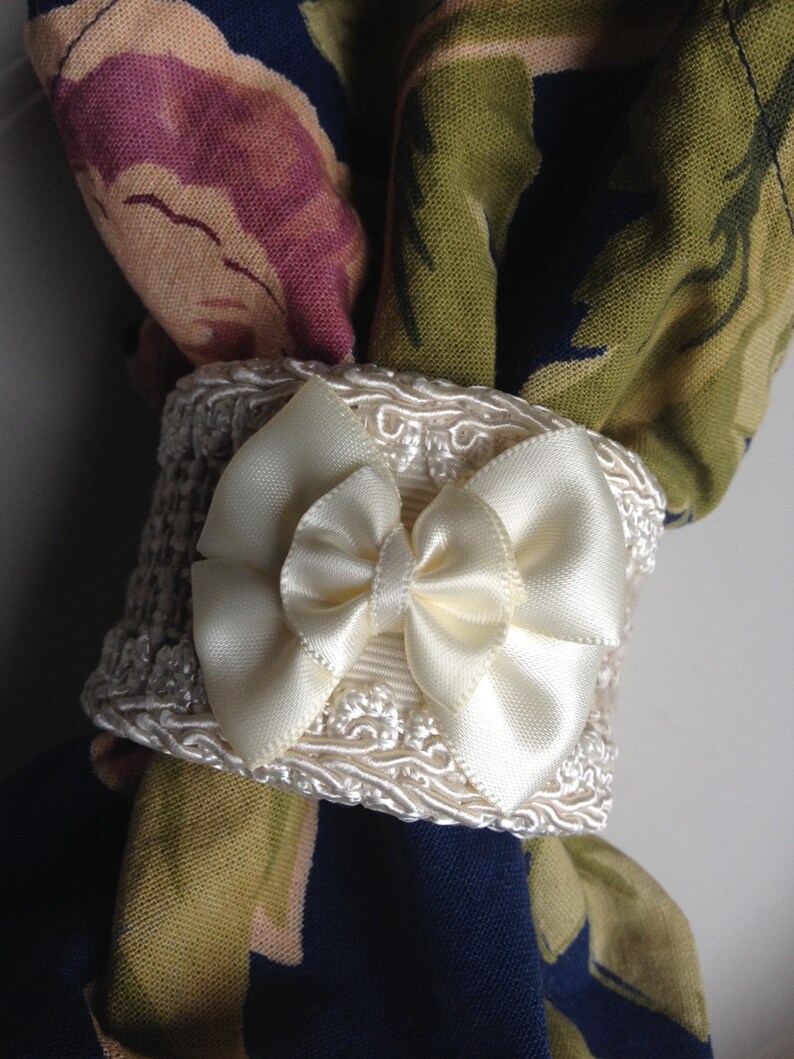 Bow Napkin Rings Bow Tie Napkin Rings Satin Bow Napkin Etsy