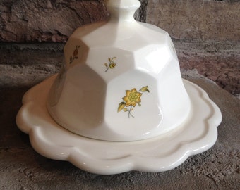 Cheese Dome, Vintage Cheese Dome, Ceramic Cheese Dome