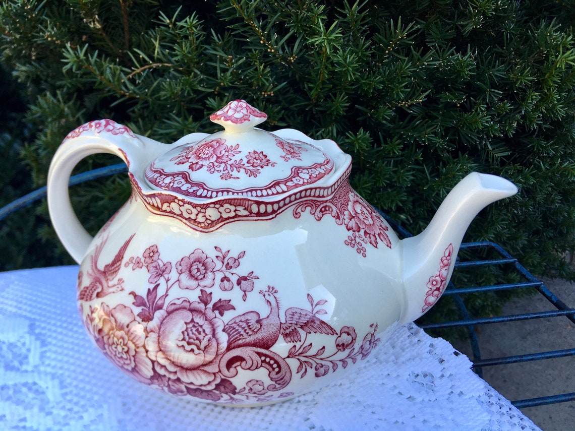 Ironstone Teapot Crown Ducal Teapot English Ironstone Teapot Etsy