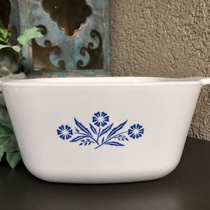 Plat de cuisson Corningware, Cocotte Corningware, Bleuet bleu Corningware, Batterie de cuisine pour plaque de cuisson Corningware