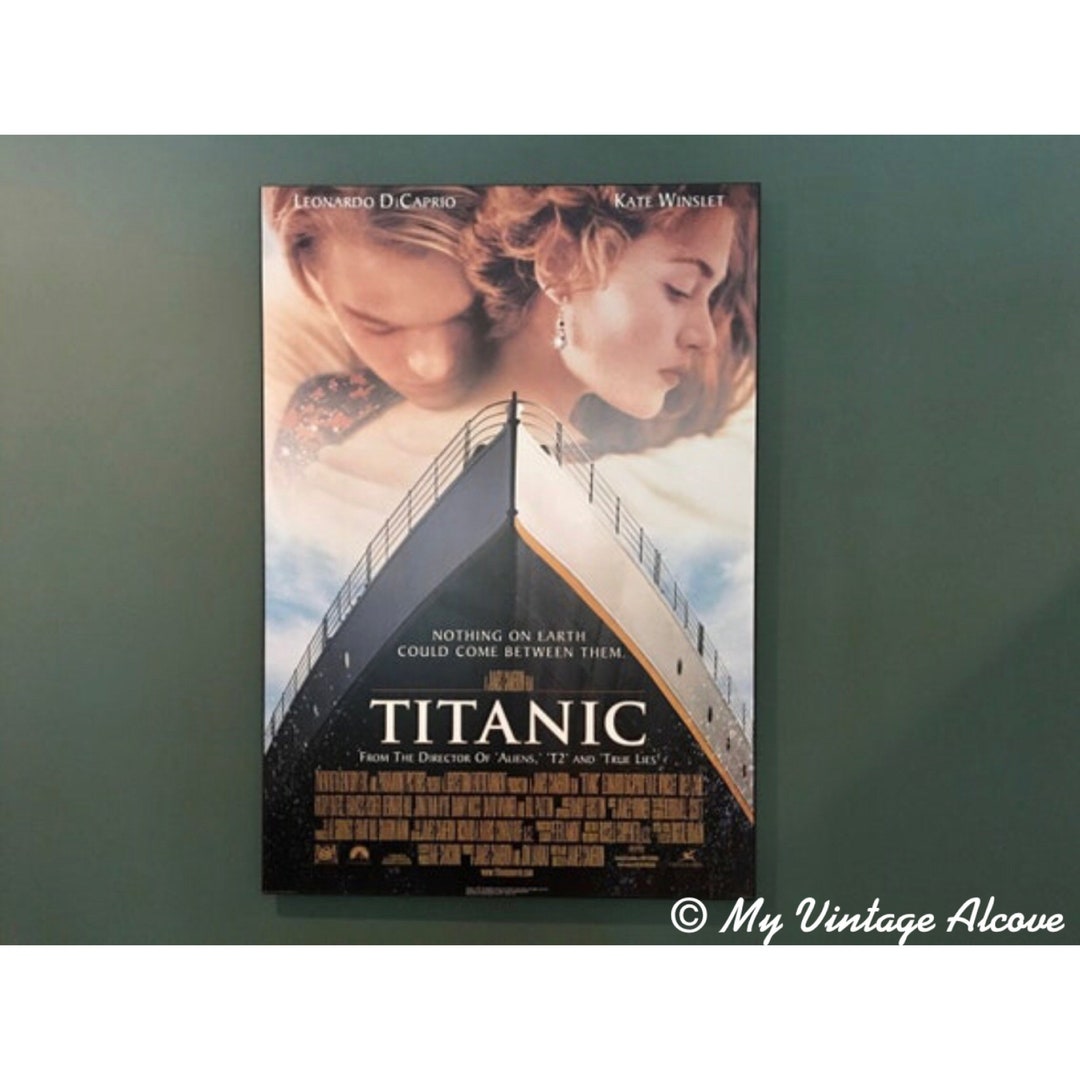 Titanic 1997 Poster Mounted Movie Poster S Large Vintage Etsy