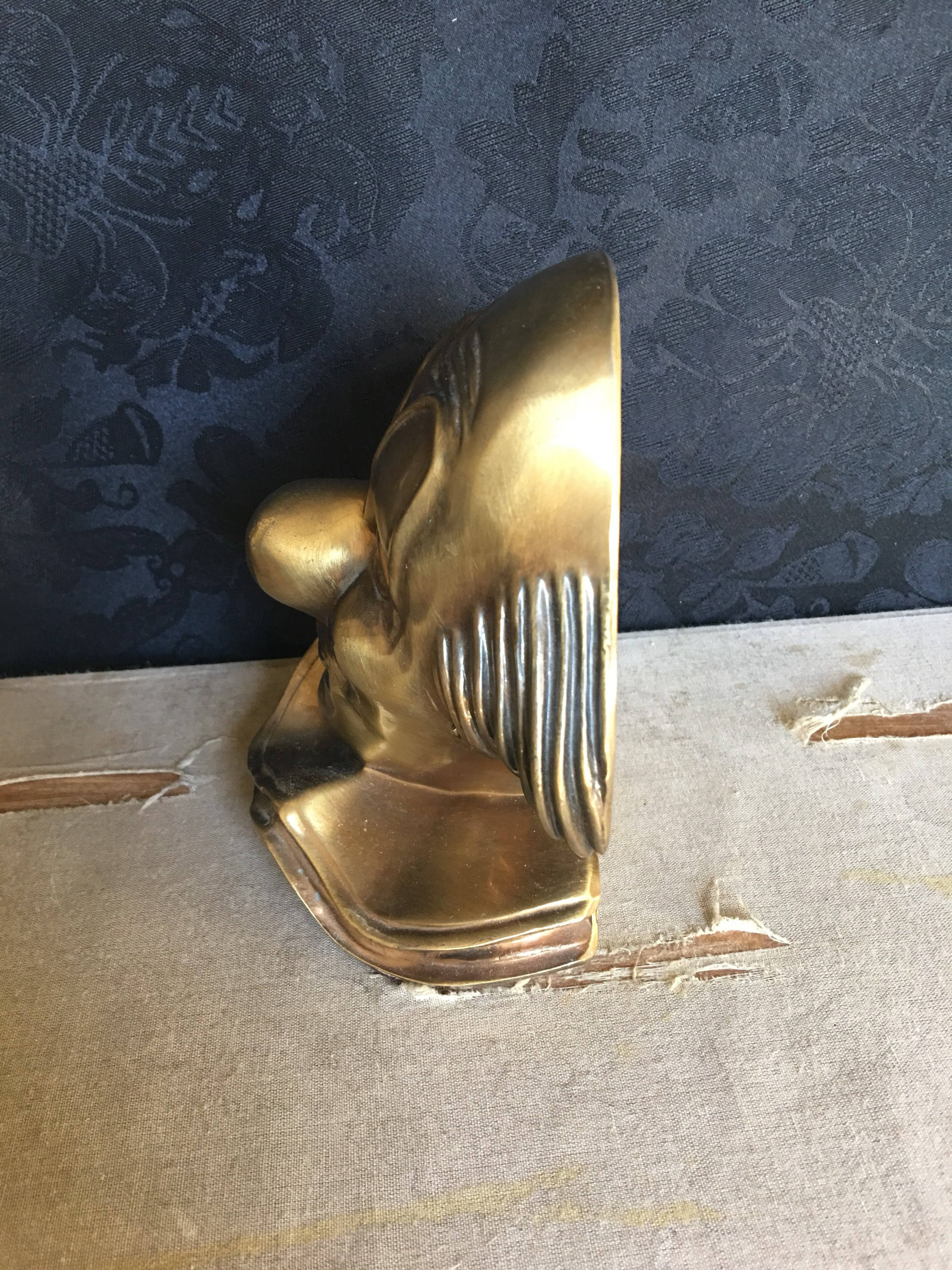 PM Craftsman Clown Bookend, Brass Clown Head - Etsy