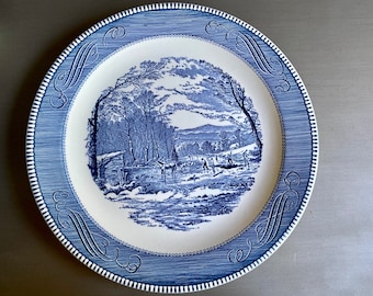 Currier and Ives the Old Grist Mill Dinner Plates Set 4 - Etsy