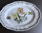 Noritake Casual Gourmet Garden Platter Oval Serving 16" Vintage Tulip China Sri Lanka - #M1024