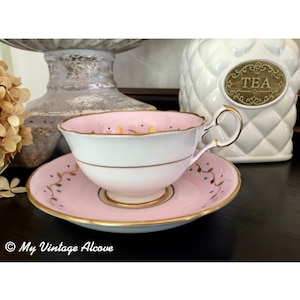 Royal Grafton Fine Bone China Pink Cup and Saucer