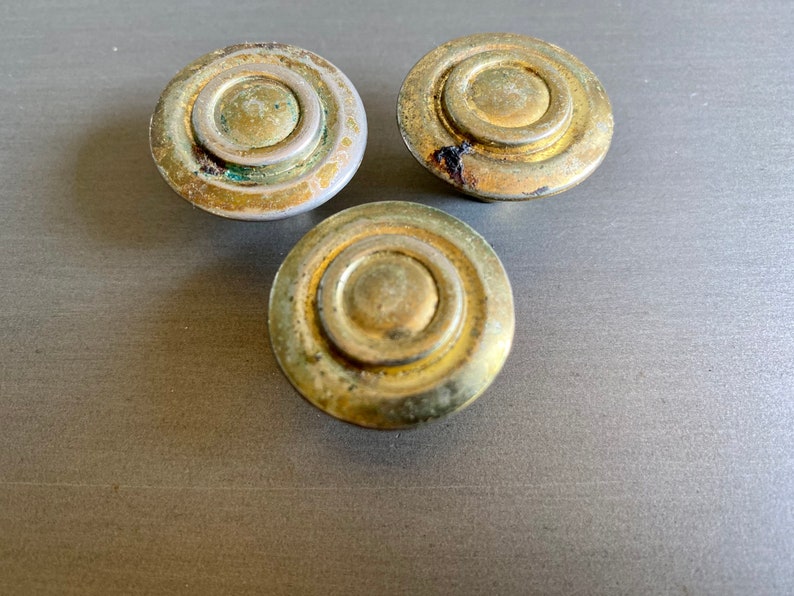 Old Brass Drawer Pulls Vintage Brass Drawer Pulls Vintage Etsy