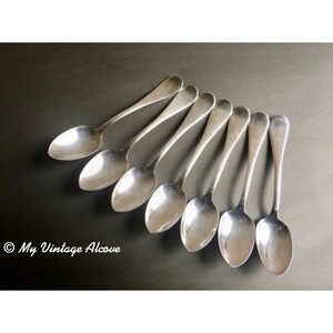 Silverplate Espresso Spoons Set of 7 Concord Silver Plate