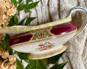 Myott Staffordshire China, Myott Gravy Boat, Vintage China Gravy Boat