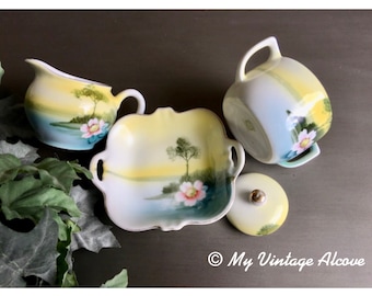 Noritake Cream and Sugar Set, Noritake China Vintage