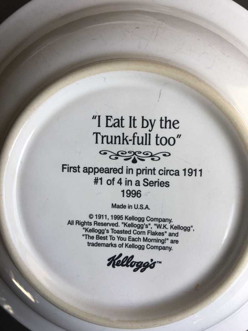 Kelloggs Vintage Cereal Bowls Kelloggs Vintage Bowls Retro Etsy
