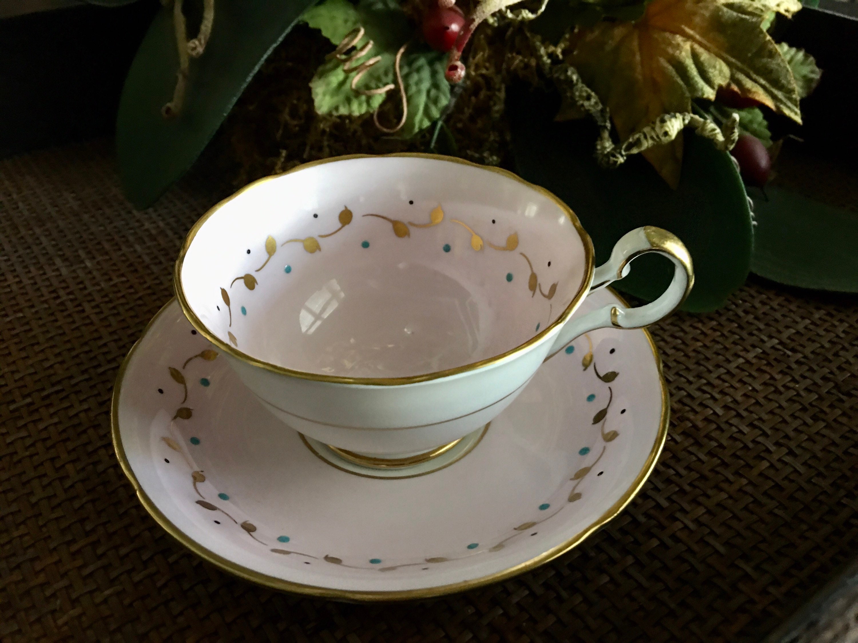 Pink Teacups Vintage Pink Bone China Tea Cup and Saucer Set Etsy Canada