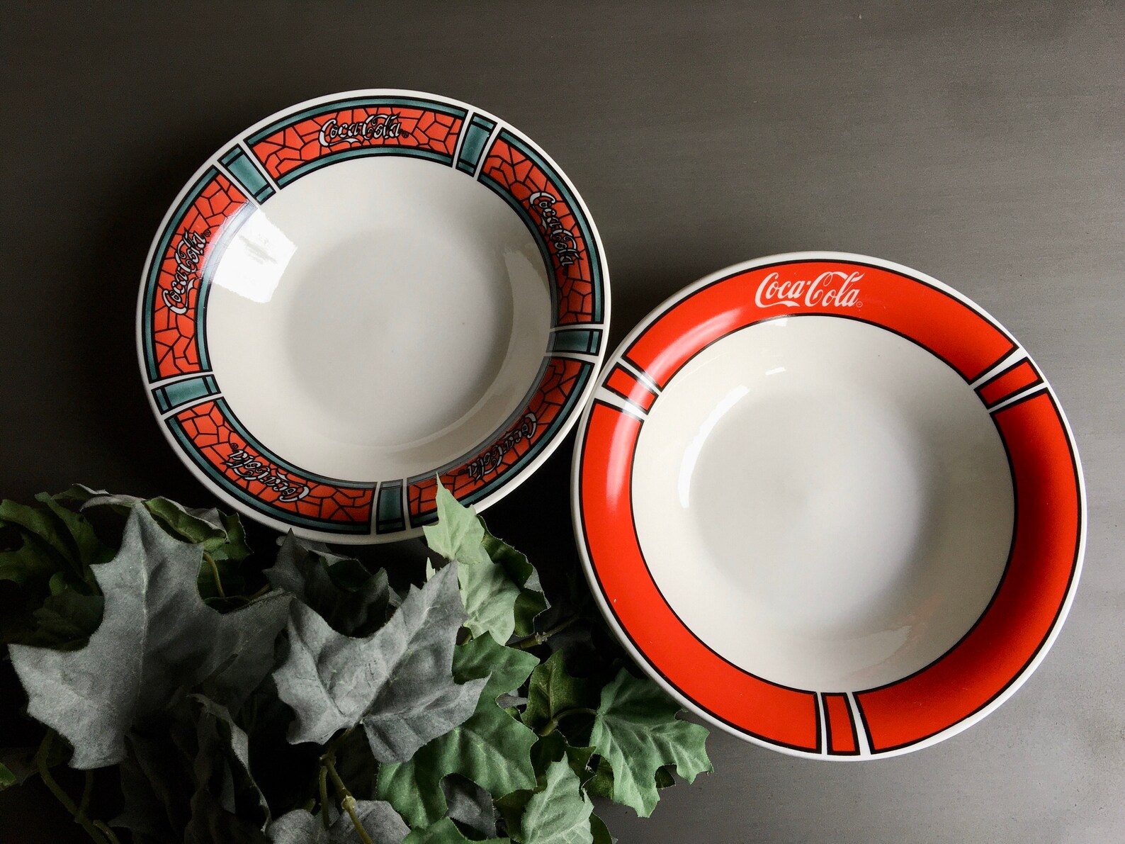 Vintage Gibson Coca Cola Bowls 1996 Coca Cola Ceramic Bowl Etsy