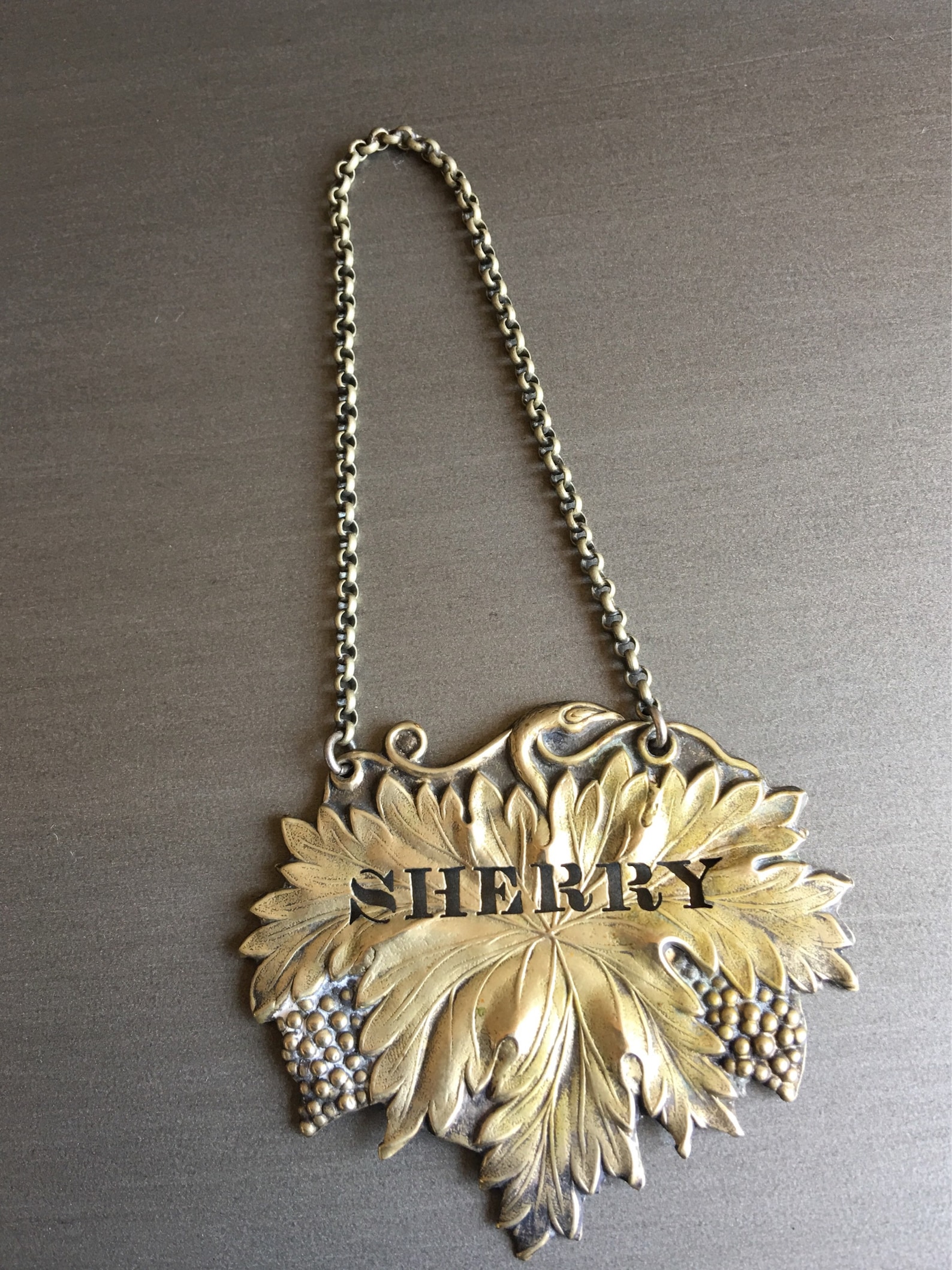 Metal Decanter Labels Sherry Decanter Label Vintage Decanter Etsy