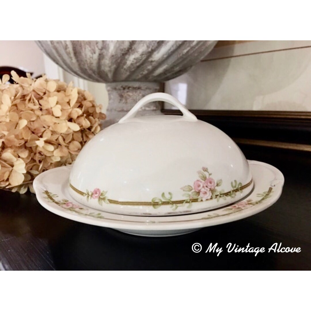 Domed Butter Dish Antique Butter Dish Etsy