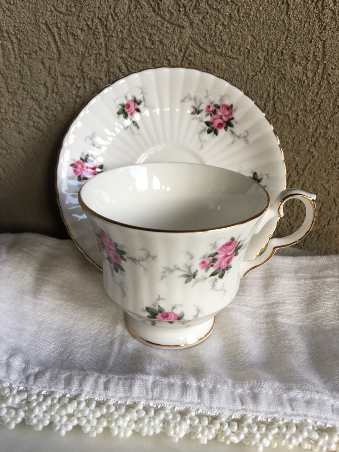 Princess House Windsor Rose Tea Cups Vintage Spode Tea Cups Etsy