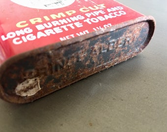 Vintage Prince Albert Crimp Cut Tobacco Tin, Vintage Tobacco Tin