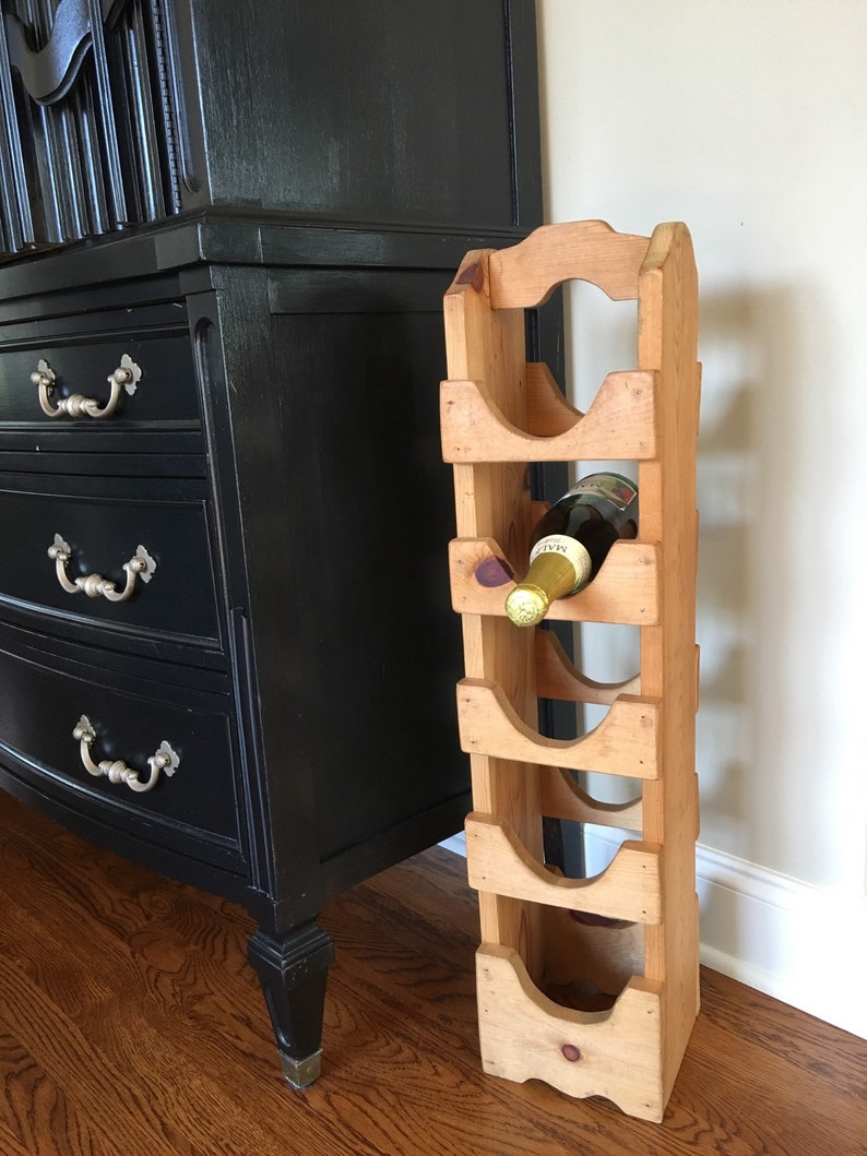 Tall Narrow Floor Wine Rack Tall Slim Wine Rack Narrow Wine Etsy UK