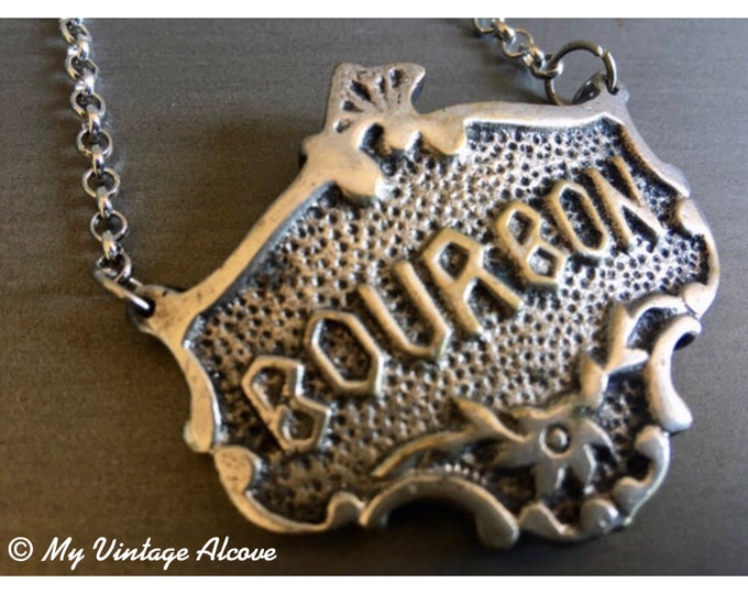 Bourbon Decanter Tag, Bourbon Decanter Label, Pewter Decanter Labels