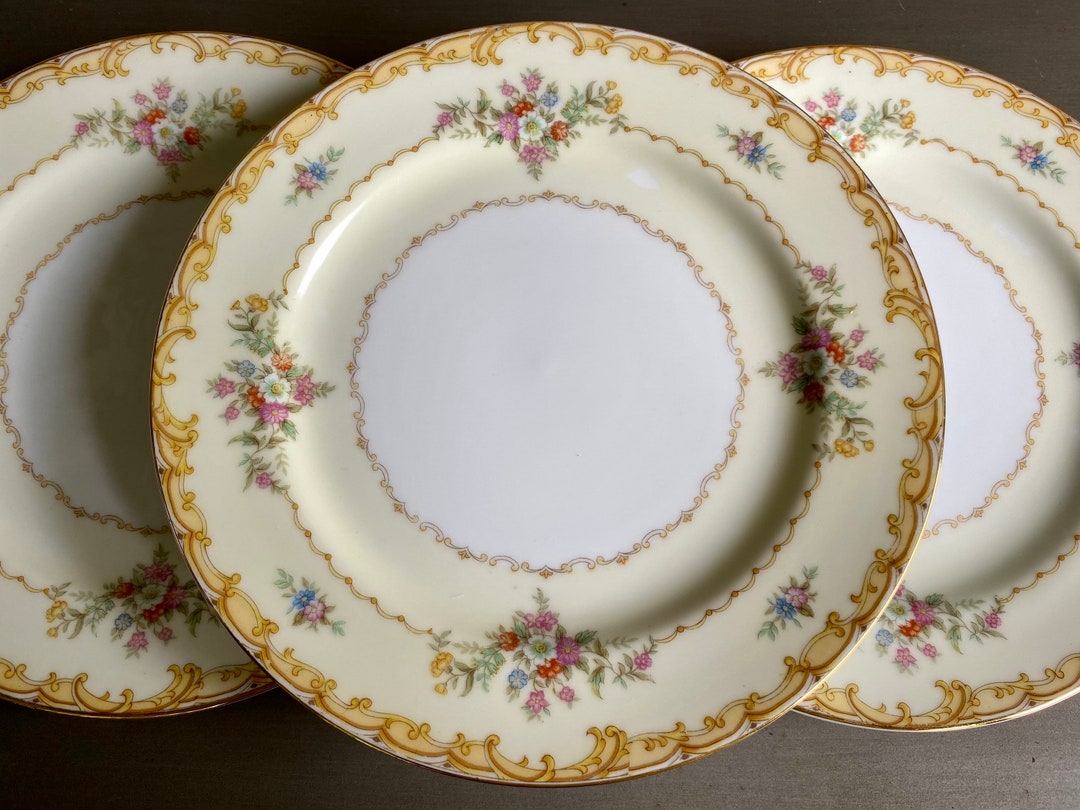 Yellow Salad Plates Salad Plate Set Noritake Salad Plates Etsy