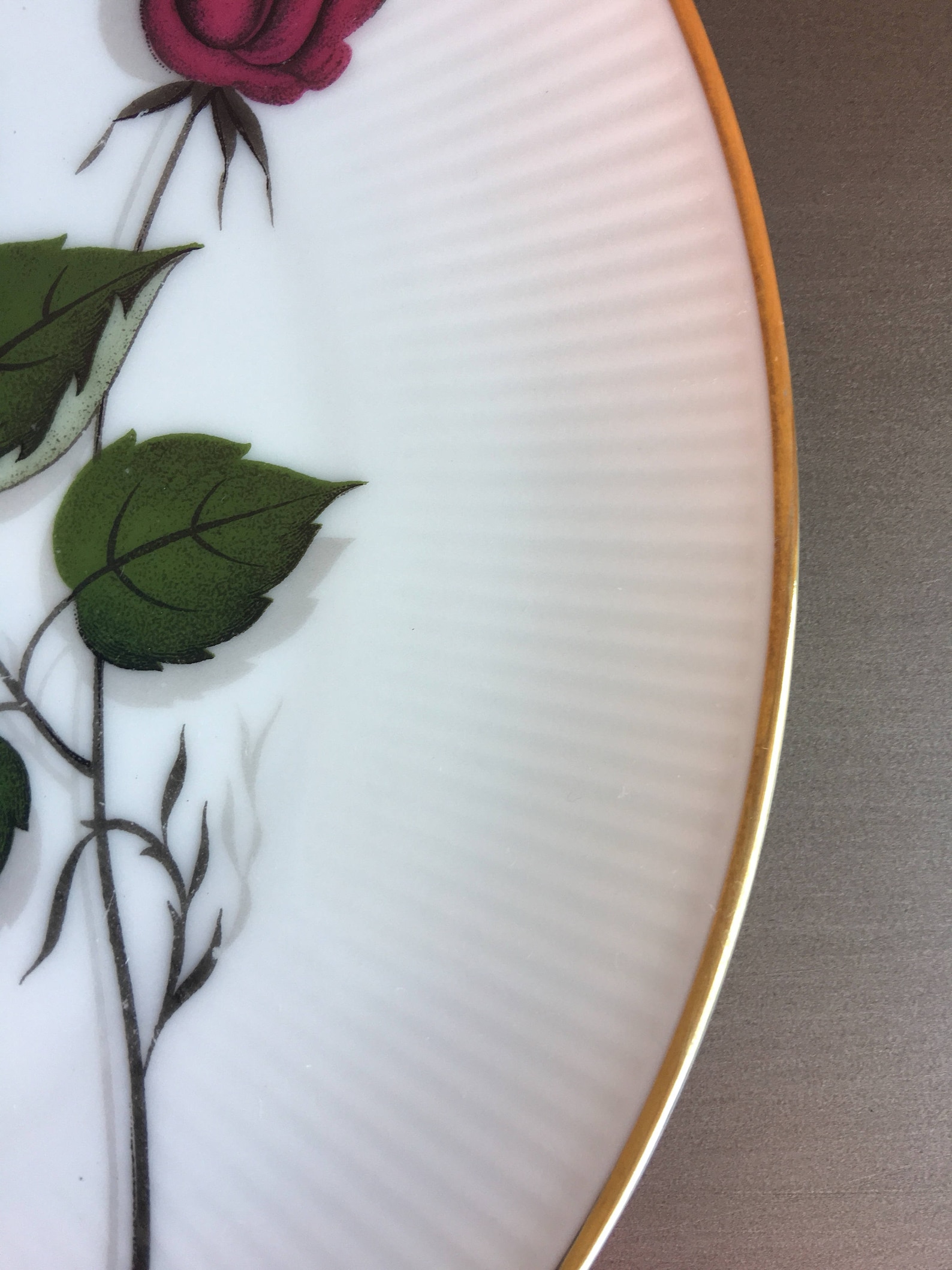 Winterling Bavaria Red Rose Plates Winterling Marktleuthen Etsy