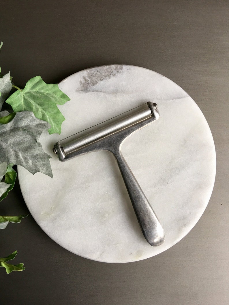 Wire Cheese Slicer & Marble Cheese Board Vintage Set | Etsy