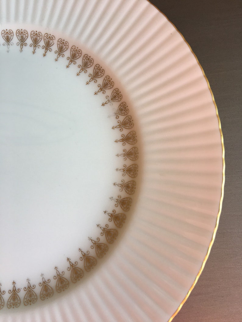 White and Gold Dinner Set White and Gold Dinner Plates White Etsy
