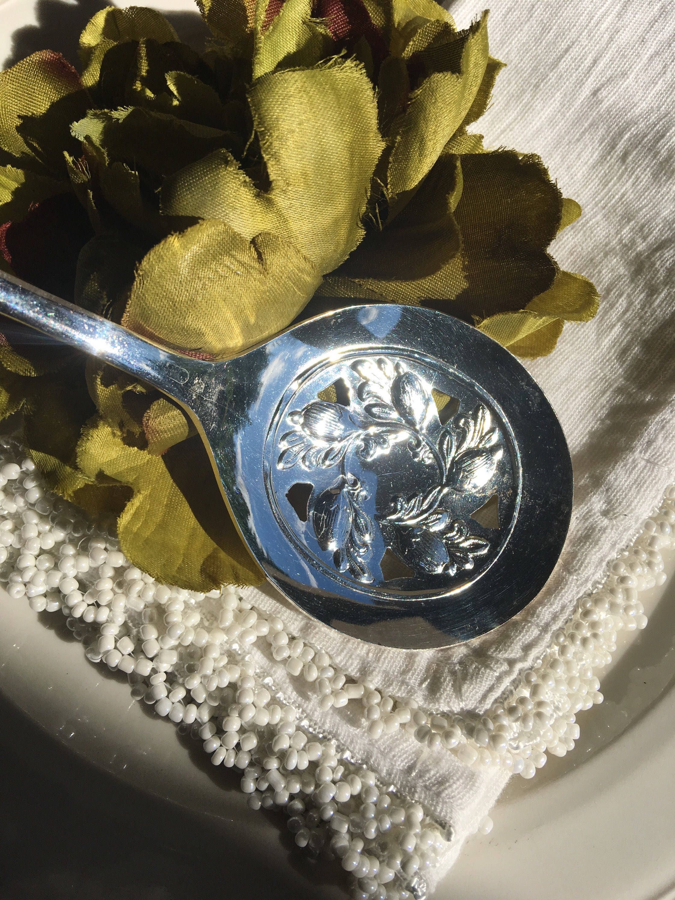 Cranberry Server Cranberry Sauce Server Sheffield Silver Etsy