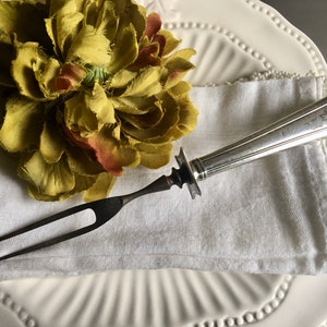 Meat Carving Fork With Guard Monogram S