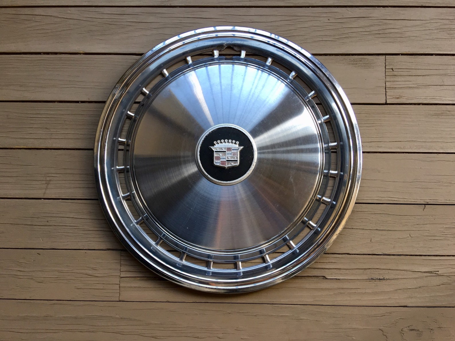 Vintage Cadillac Hubcap Vintage Cadillac Wall Decor Vintage | Etsy
