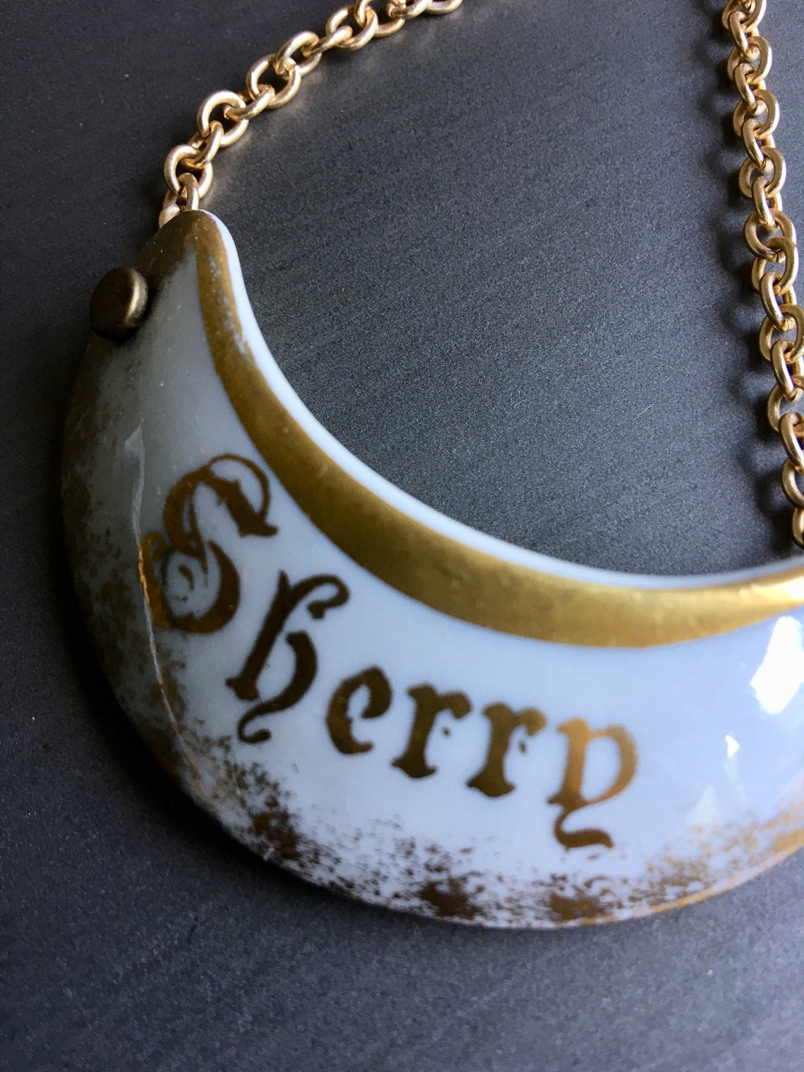 Porcelain Decanter Tags Porcelain Decanter Labels Sherry Etsy