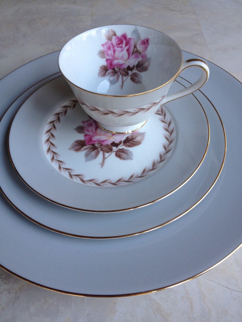 Noritake Rosemont China Vintage Noritake China Rose Pattern Etsy