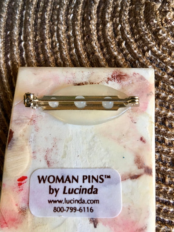 Lucinda Pin, Woman Pins by Lucinda, Lucinda Brooch Gem
