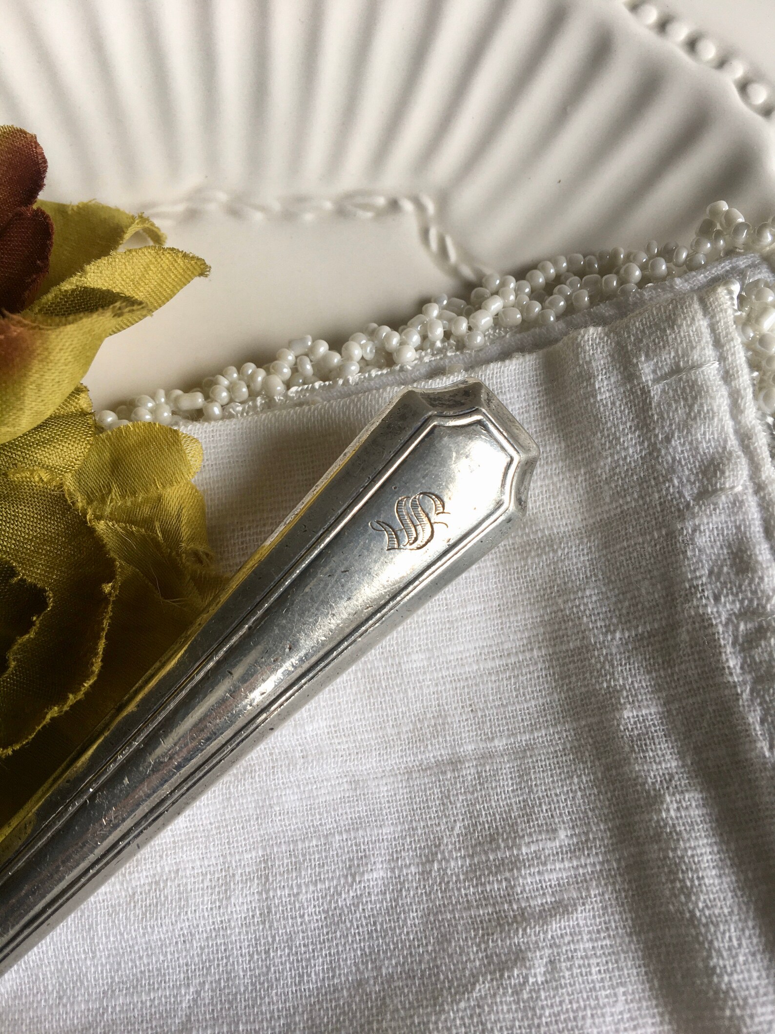 Meat Carving Fork With Guard Monogram S Etsy