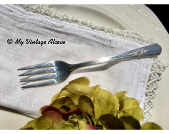 Salad Fork, Wm Rogers IS Fork, Vintage Dessert Fork