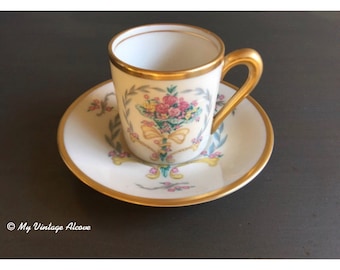 Concord China Espresso Cup, Vintage Espresso Cup, Vintage Demitasse Cup, Vintage Demitasse Cup and Saucer