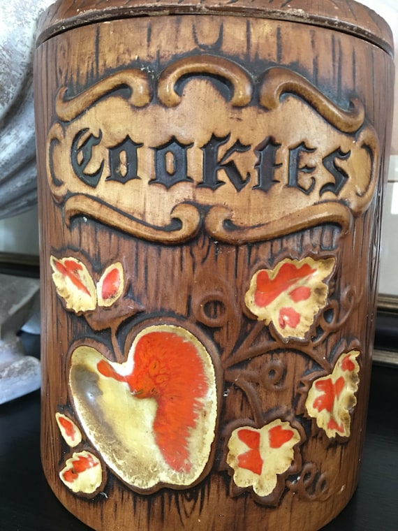 完璧 Craft Treasure Pottery, Etsy - Jar Cookie Barrel アンティーク雑貨