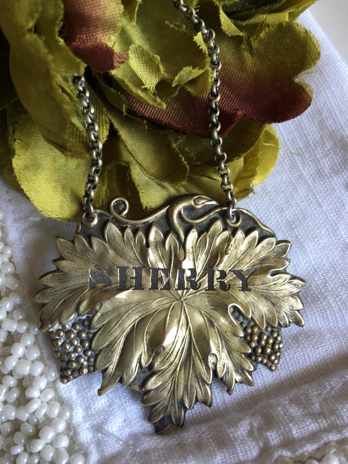 Metal Decanter Labels Sherry Decanter Label Vintage Decanter Etsy