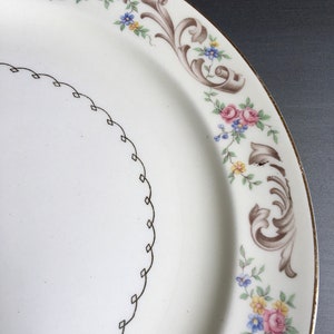 Vintage Dinner Plates, Paden City Pottery Plates, Paden City Pottery Duchess Pattern