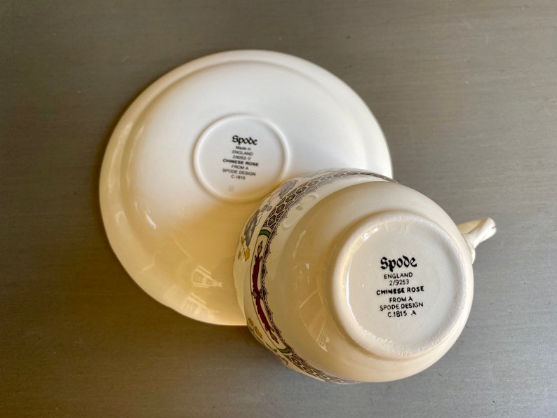 Copeland Spode Chinese Rose Cup and Saucer Etsy