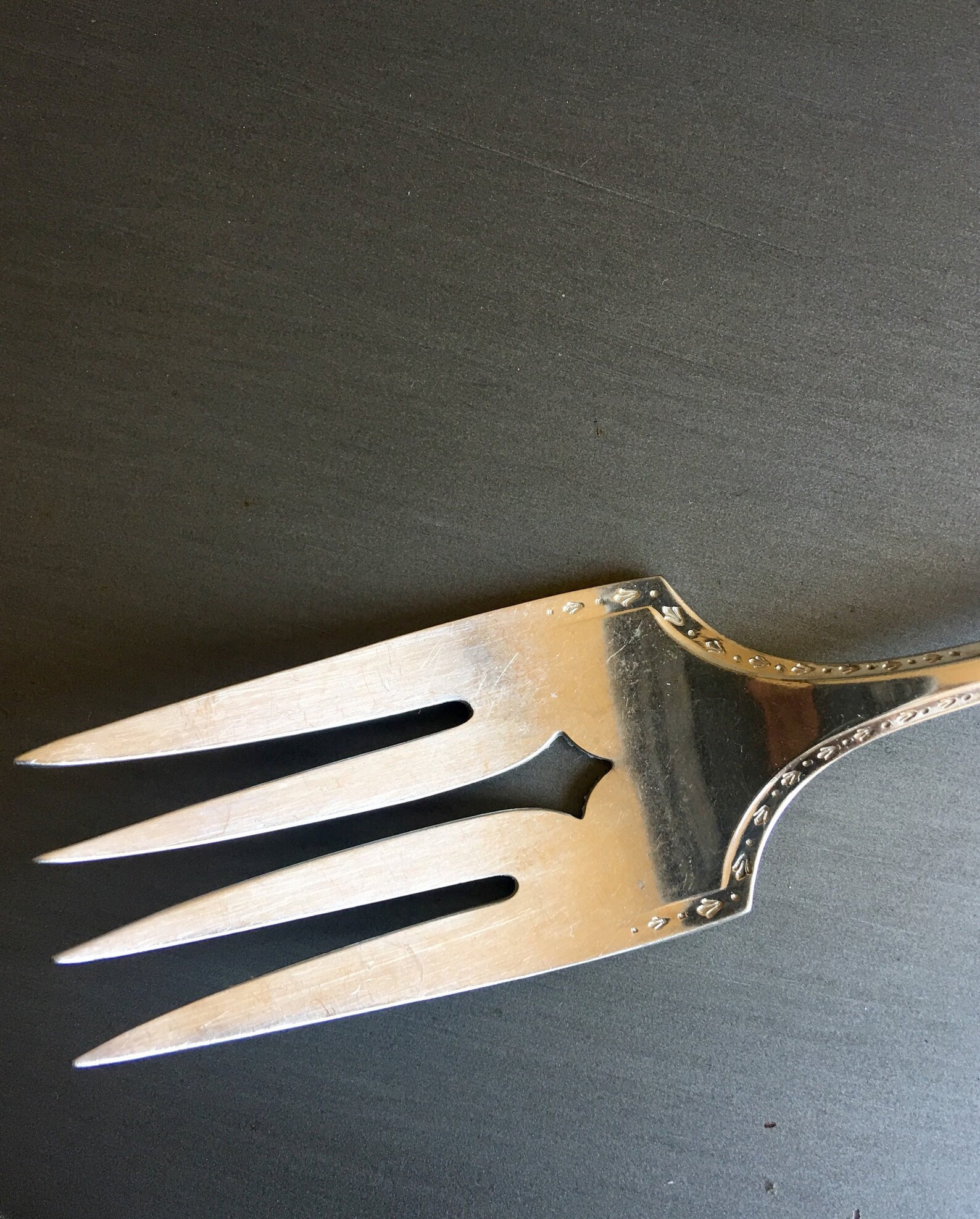 Cold Meat Fork Oneida Algonquin Meat Serving Fork Tudor Etsy
