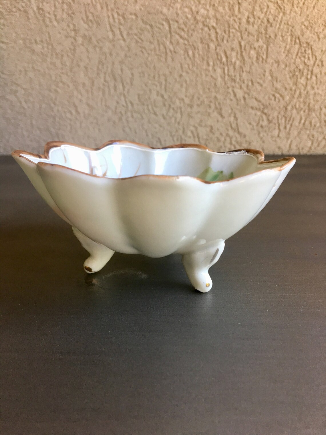 Hand Painted Nippon Three Footed Bowl Nippon Footed Bowl Etsy