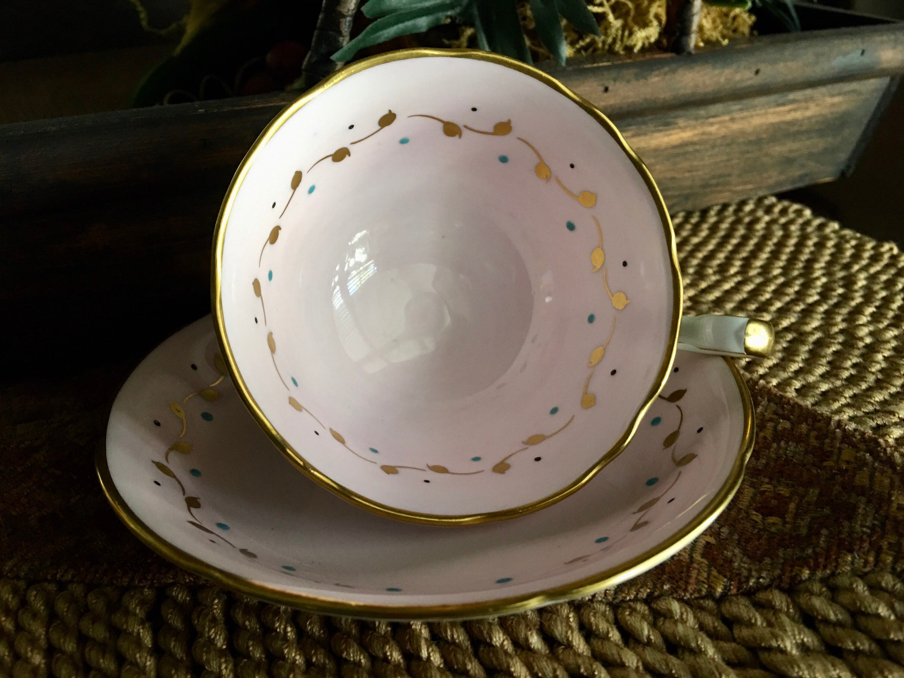 Pink Teacups Vintage Pink Bone China Tea Cup and Saucer Set Etsy Canada