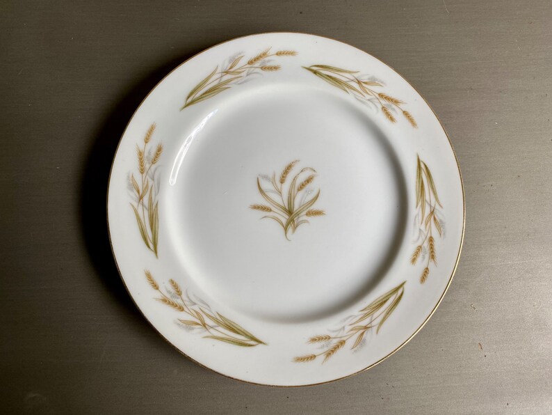Single Golden Wheat Vintage Pie Plate by Kyoto Etsy