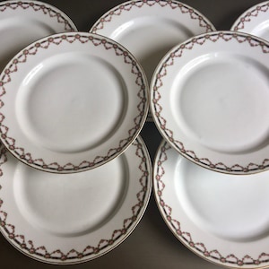 China Salad Plates, Salad Plates Set of 8, Bavaria Porcelain Plates, H and C Bavaria China, Heinrich Bavaria China
