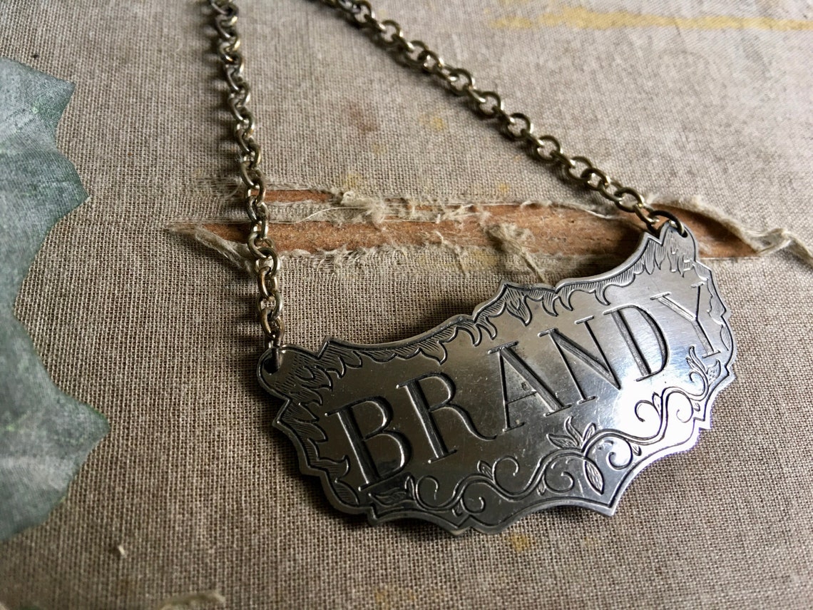 Kirk Stieff Pewter Decanter Labels Decanter Tag Set Pewter Etsy