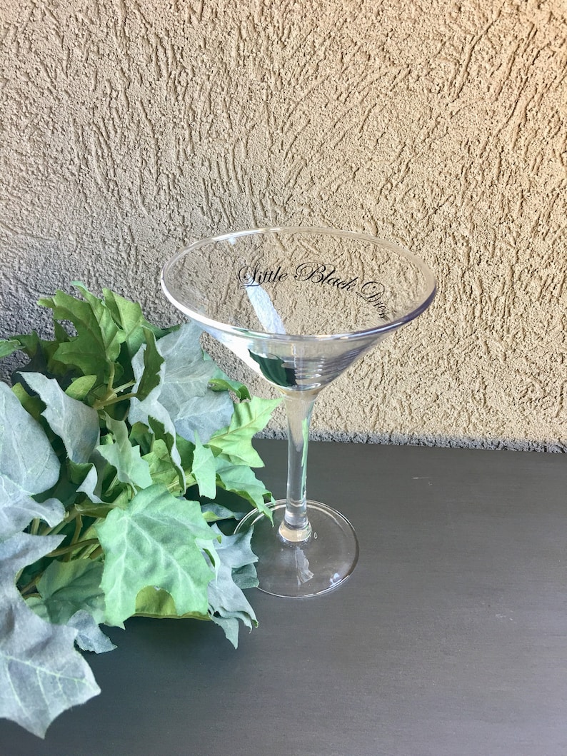 Little Black Dress Cocktail Glass Little Black Dress Martini Etsy