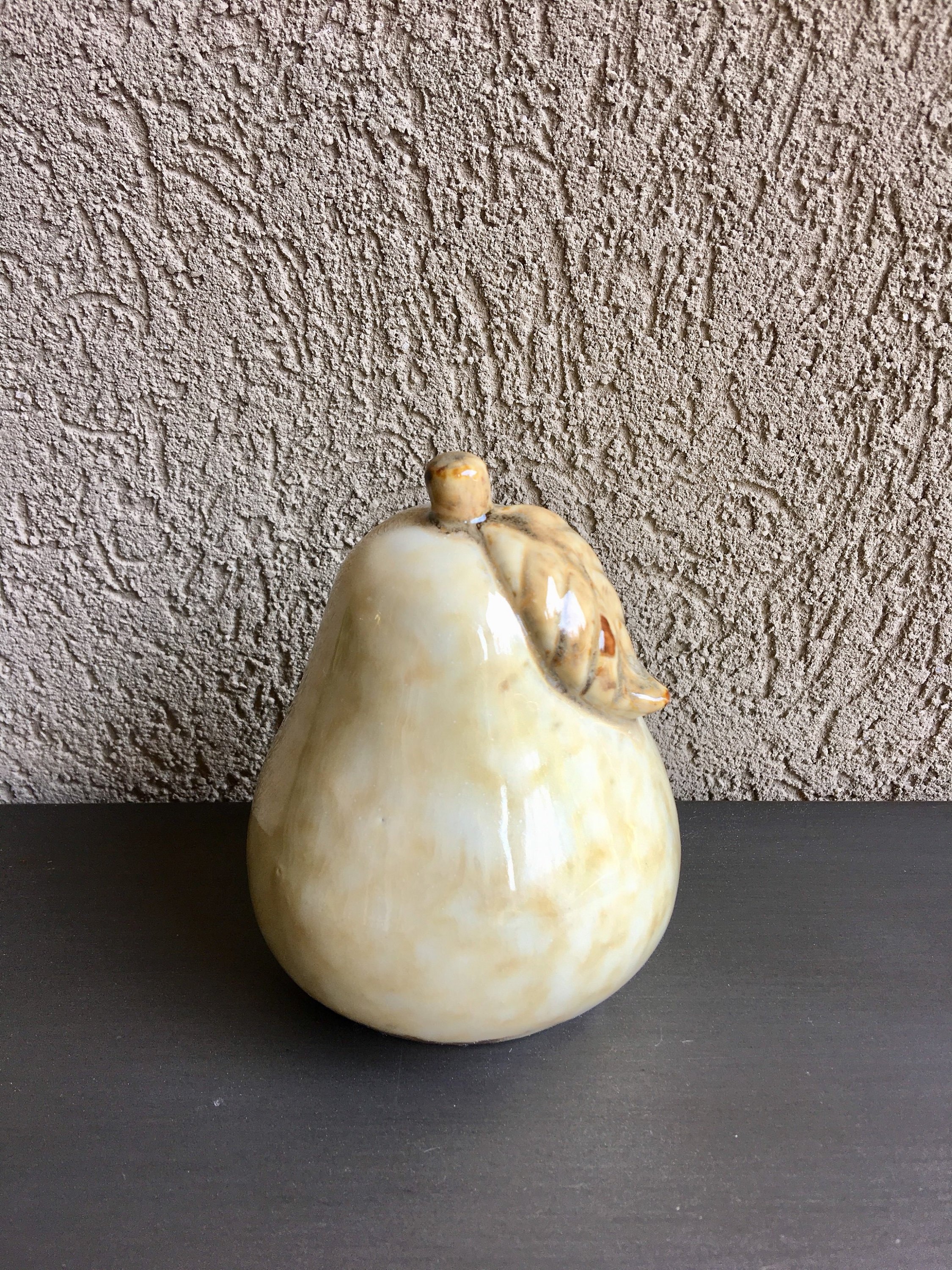 洋ナシ、陶器の装飾デザイン キッチン用陶器製洋ナシ装飾 - Etsy 日本